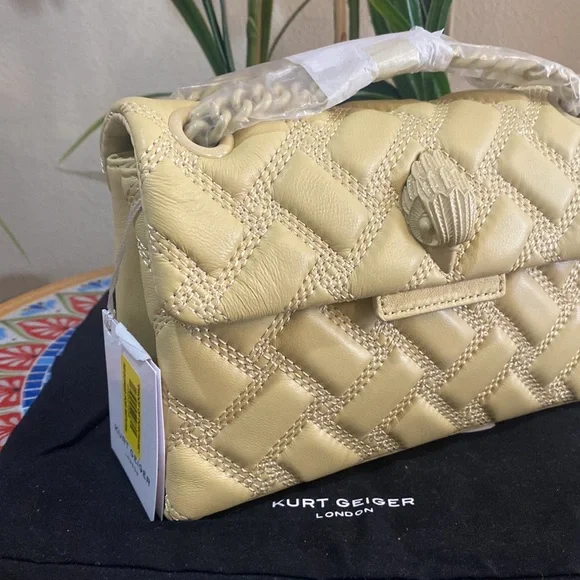 Kurt Geiger London Solid Quilted Mini Kensington Drench Crossbody Bag